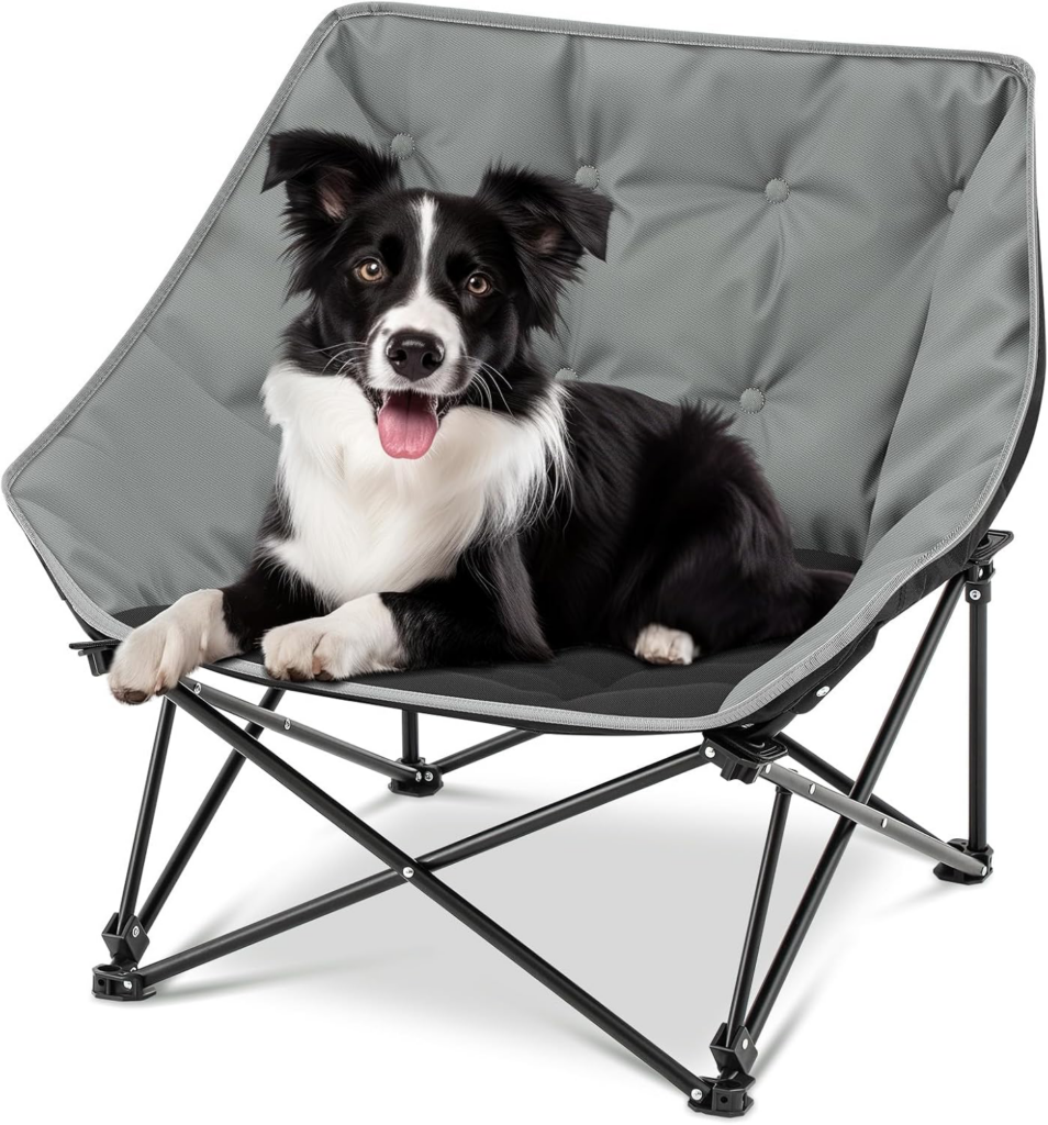 Croblissful Elevated Dog Camping Chair dog camping chair
